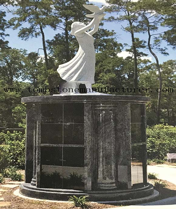 40 niches round columbarium with sculpture - Click Image to Close